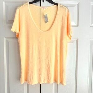 New Sundry T-shirt Neon Orange Light Material Size 4